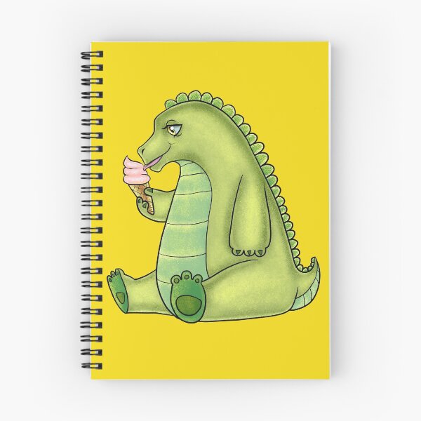 Item preview, Little dinosaur with icecream designed and sold by LiaSonno.