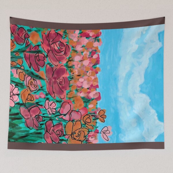 Item preview, Rose Field (Blanket and Puzzle) designed and sold by sabrinasheridan.