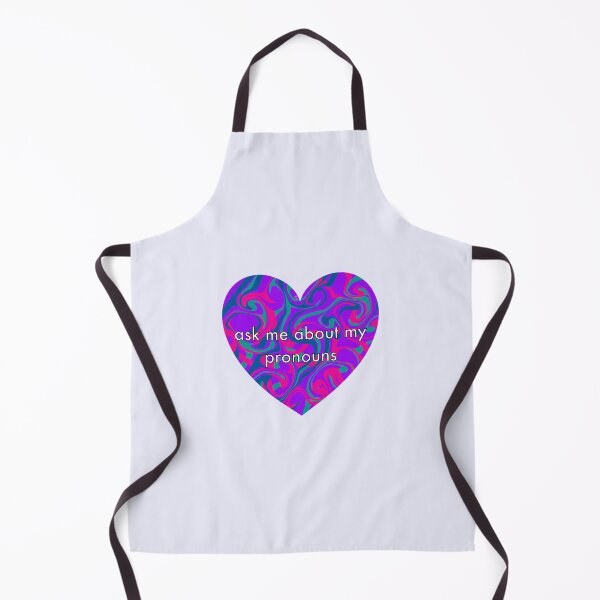 Item preview, “Ask Me About My Pronouns” Pronouns Heart designed and sold by Mickey Kyan.