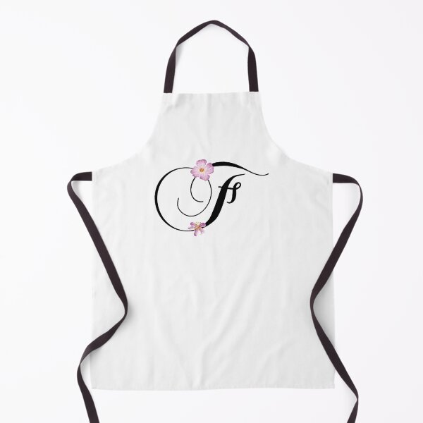 Item preview, Monogram F with Pink Flowers designed and sold by stickersworld31.
