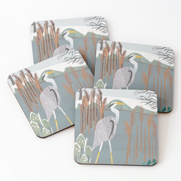 Item preview, Snowy heron designed and sold by catherinestone.
