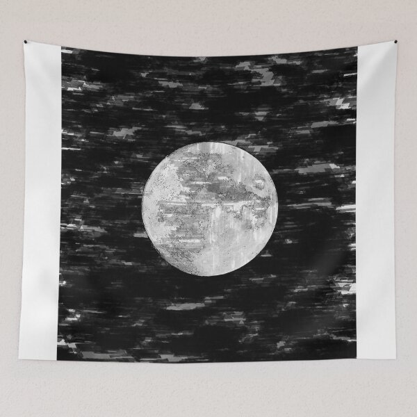 Item preview, Full Moon Abstract Sketch Center. For Moon Lovers. designed and sold by ColortrixArt.