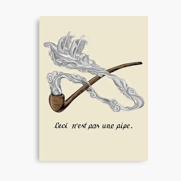 ceci n'est pas une pipe Canvas Print