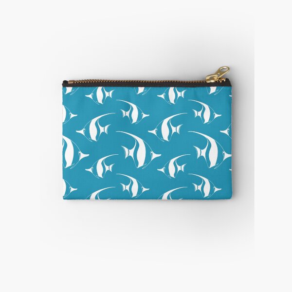Item preview, Monochrome sea fish pattern. Blue and white fish seamless background. designed and sold by Mashot.