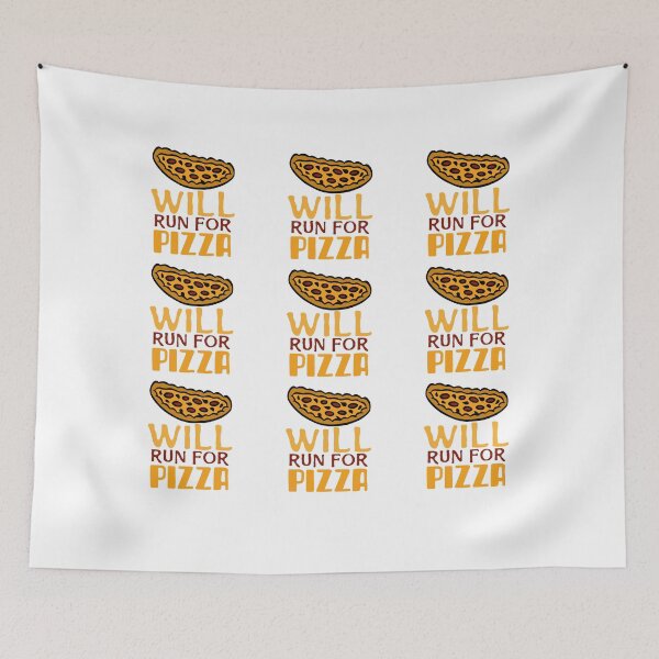 Item preview, Will Run For Pizza designed and sold by AmberSiraj.