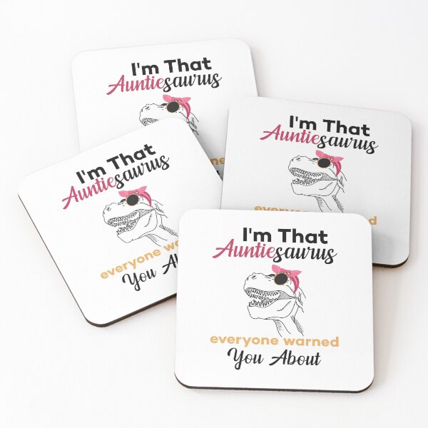 Item preview, I'm The Auntiesaurus - Funny Auntie And Dino Pun designed and sold by Scratches Tees.