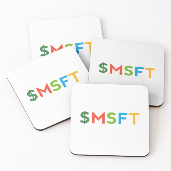 Item preview, MSFT Stock Ticker (Microsoft) designed and sold by the-two-store.