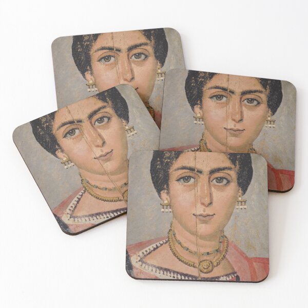 Item preview, Fayum mummy portrait ancient Egypt woman designed and sold by The-Roman-Lady.