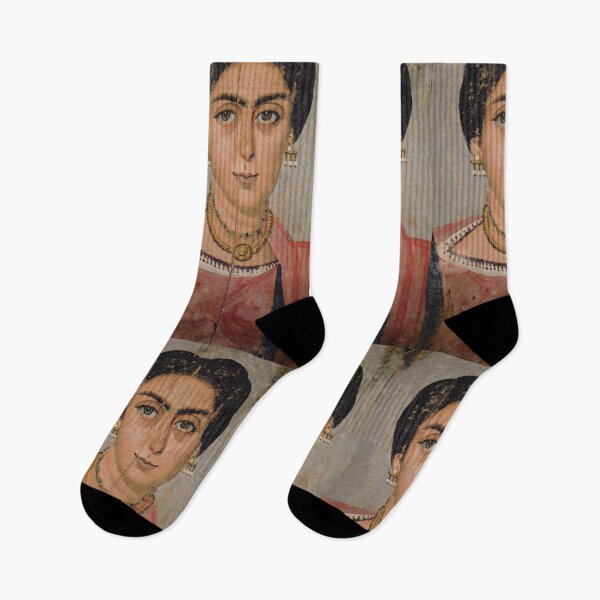 Item preview, Fayum mummy portrait ancient Egypt woman designed and sold by The-Roman-Lady.
