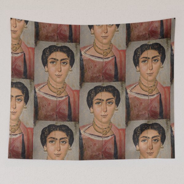 Item preview, Fayum mummy portrait ancient Egypt woman designed and sold by The-Roman-Lady.