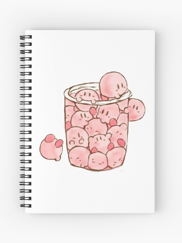 Cute Kirby Squad Spiral Notebook By Youngtrendsette Redbubble - kirby s fans roblox notebook teepublic