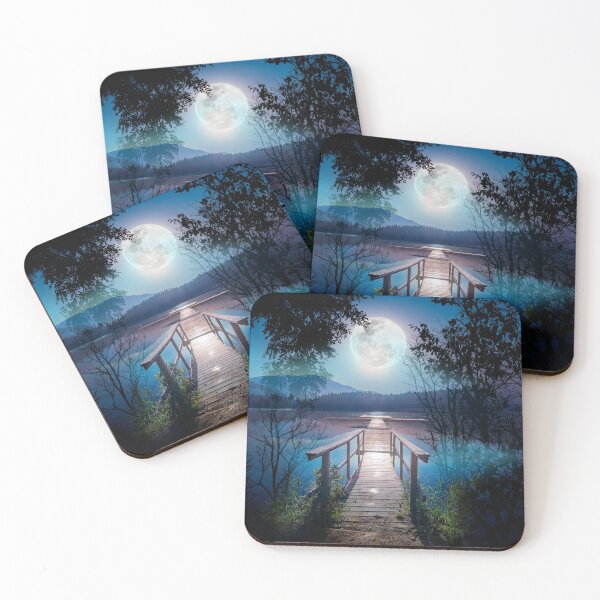 Item preview, Tranquil Moonlight Beach designed and sold by my-green-gecko.