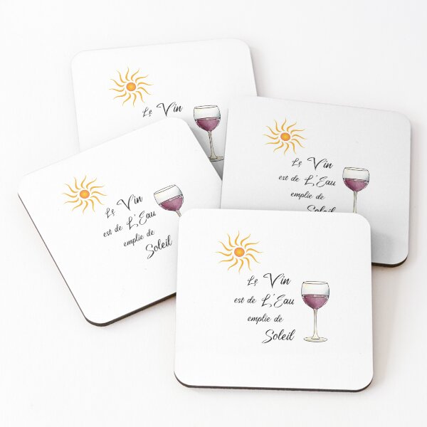 Item preview, French: Wine is water filled with sunshine. designed and sold by TheresaSapphire.