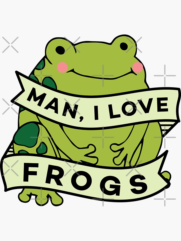 MILF Man I Love Frogs - Funny Frog Lover Women Definition Saying Sticker  for Sale by Scratches Tees