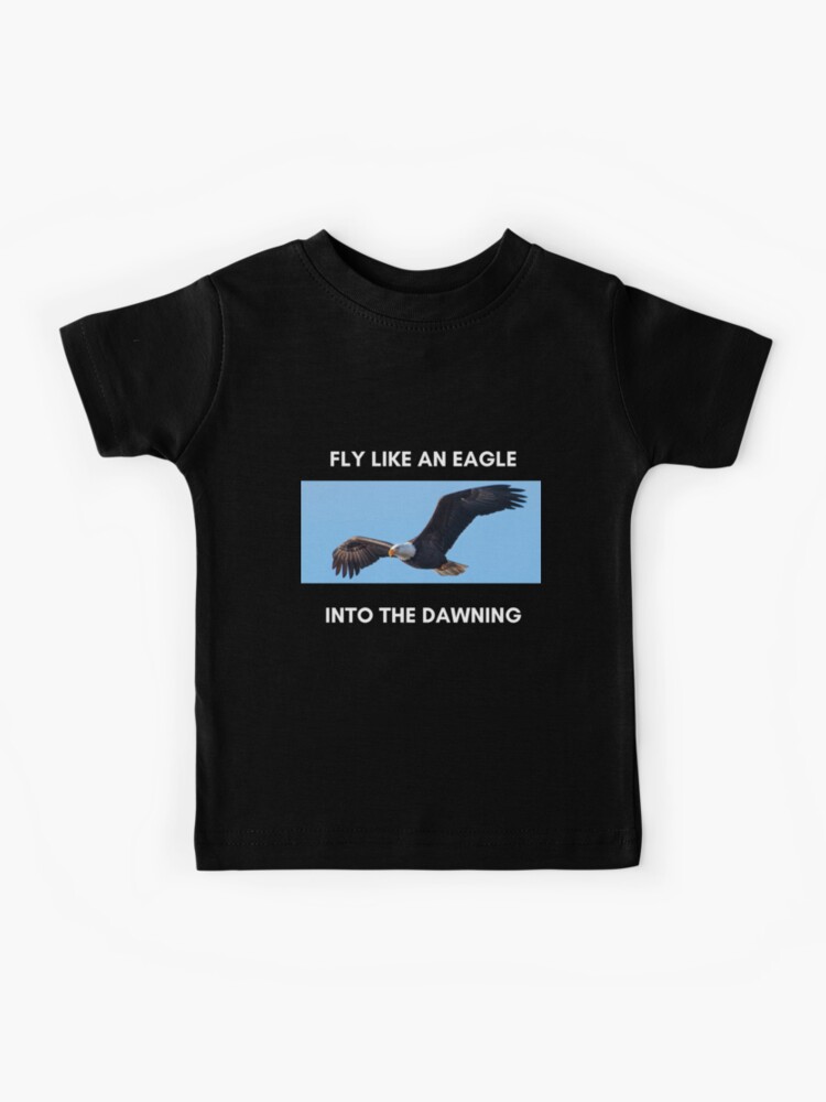 Fly Like An Eagle Flying Football Toddler T Shirt, 2T / Black