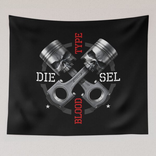 Item preview, Skull Blood Type Diesel Engine Pistons designed and sold by FD-Design.