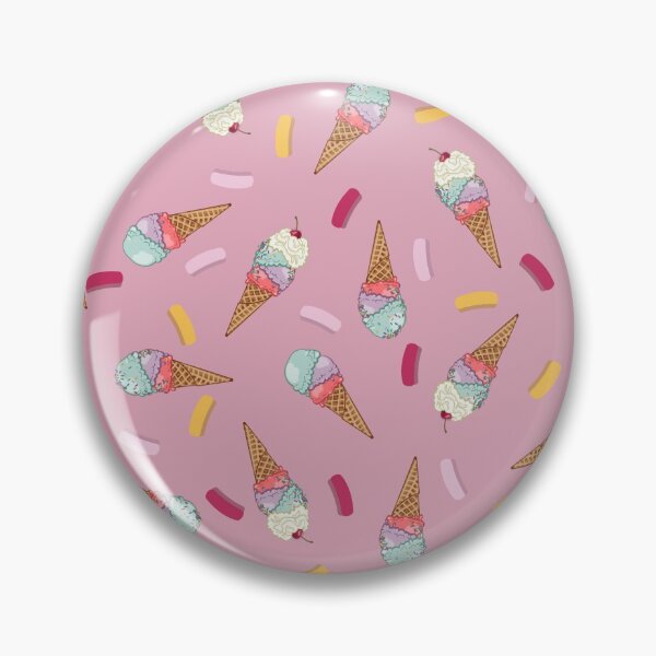 Item preview, 3 Scoops Ice Cream Waffle Cone With Sprinkles Pattern! designed and sold by Apartment12.