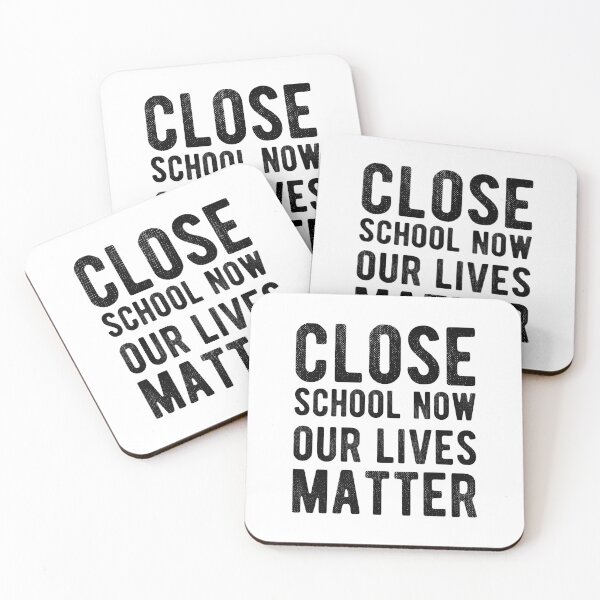 Item preview, Close School Now - Motivation Lockdown 2021 Sayings designed and sold by Scratches Tees.