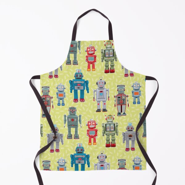 Item preview, Vintage Toy Robots, Atomic Collectible Robots on Green designed and sold by theodoredesign.