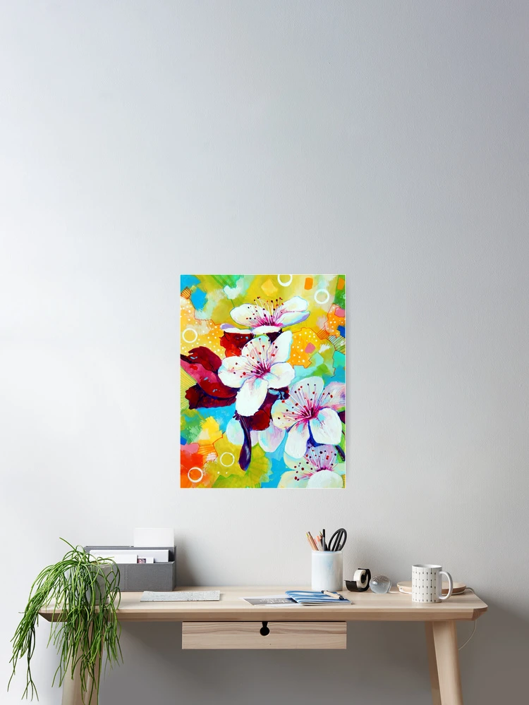 Thumbnail 2 of 3, Poster, Spring Flowers designed and sold by Sandra Trubin.