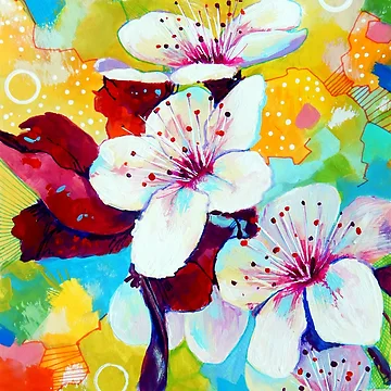 Artwork thumbnail, Spring Flowers by Sandra Trubin