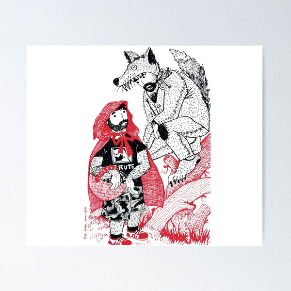 Item preview, Little Red Riding Hood and the scary wolf designed and sold by Juan de Souza.