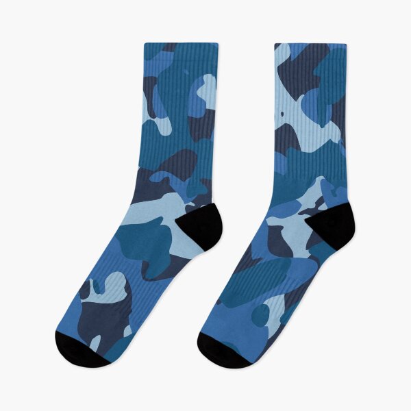 Item preview, Camo pattern - Dark blue & navy designed and sold by Silly Lily.
