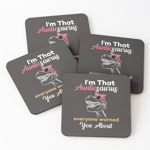 Item preview, I'm The Auntiesaurus - Funny Auntie And Dino Pun designed and sold by Scratches Tees.