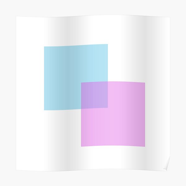 Colored Squares Poster