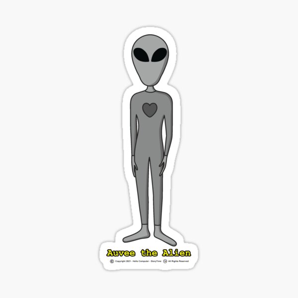 Auvee the Alien Sticker