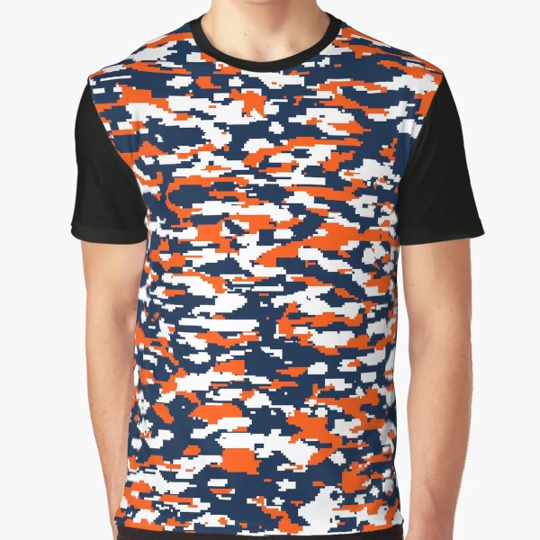MCM★素敵！Mens Blue/Gray Cotton Orange Camo Lion T-shirt MCM☆素敵！Mens Blue/Gray Cotton Orange Camo Lion T-shirt