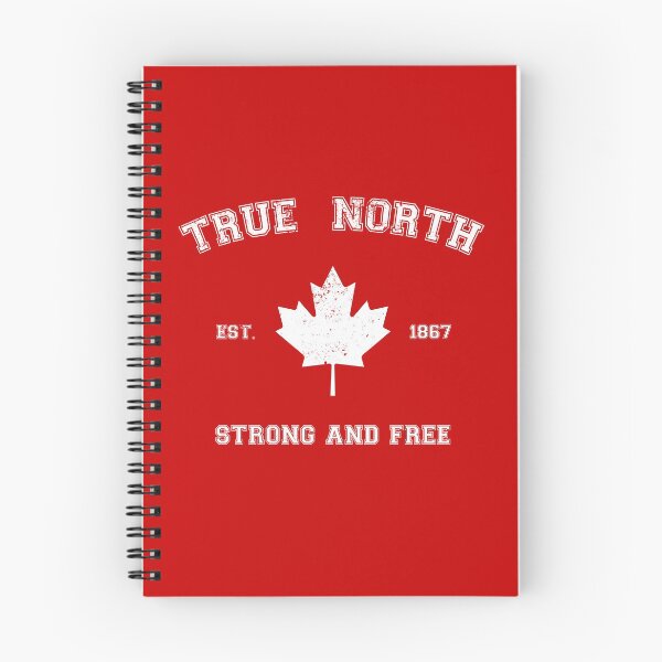 Item preview, True North Strong And Free Vintage - White on Red designed and sold by BoredGames.