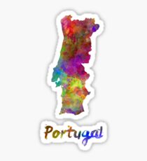Portugal in watercolor Sticker