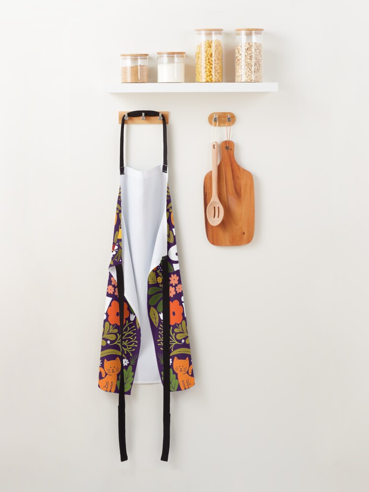 Alternate view of though she be but little, she is fierce! Apron