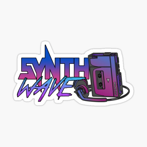 Synthwave Walkman Sticker
