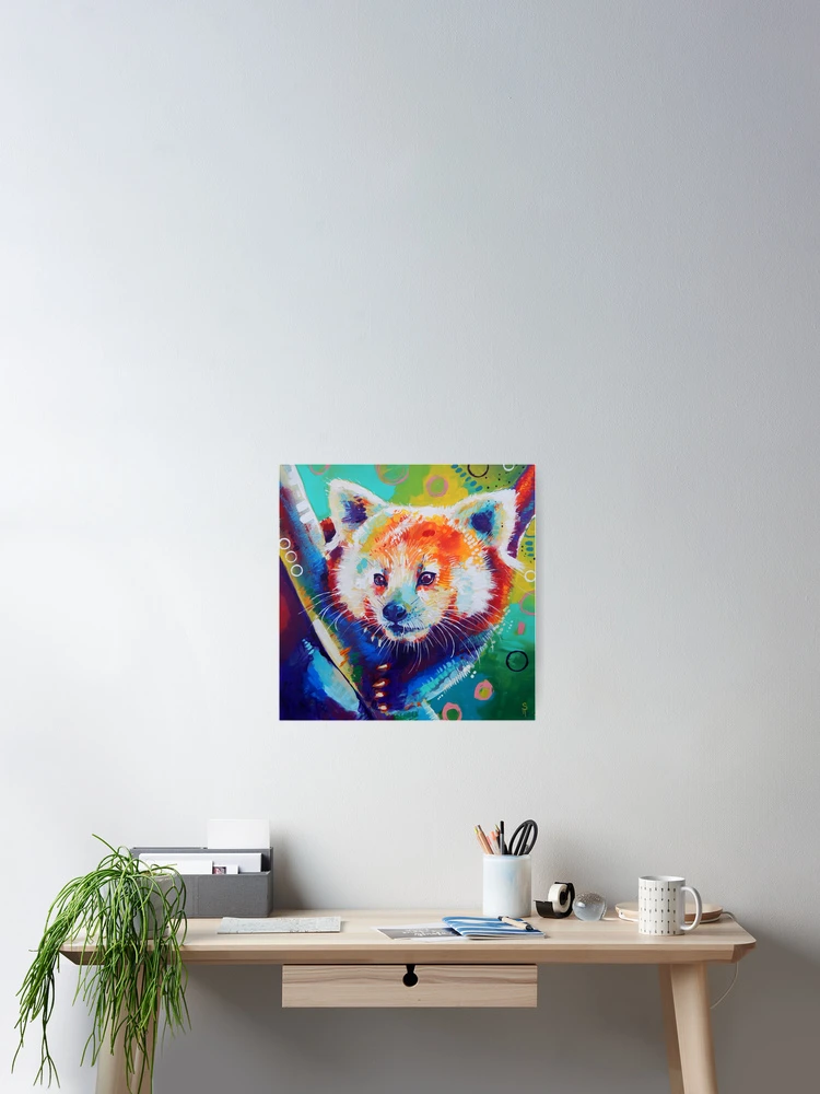 Thumbnail 2 of 3, Poster, Red Panda designed and sold by Sandra Trubin.