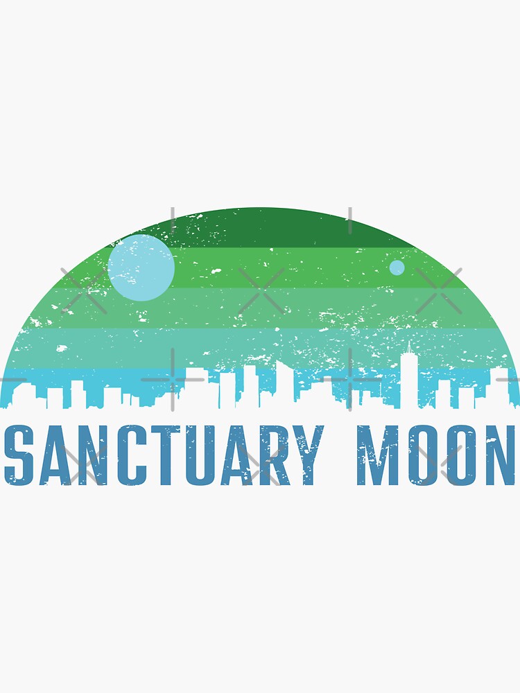Thumbnail 3 of 3, Sticker, Sanctuary Moon designed and sold by CrownAndThistle.
