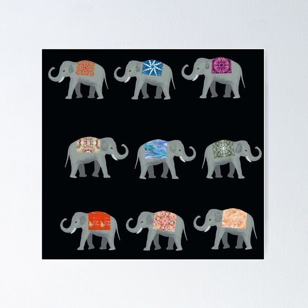 Item preview, Elephants parade designed and sold by Diane Hunter Art.