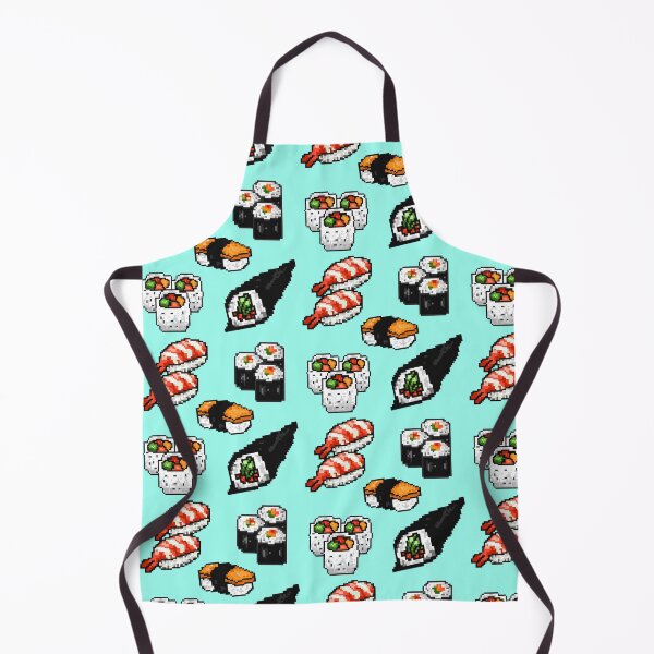 Item preview, Cute/Kawaii Japanese Sushi Set Pixel Art designed and sold by Neroaida.
