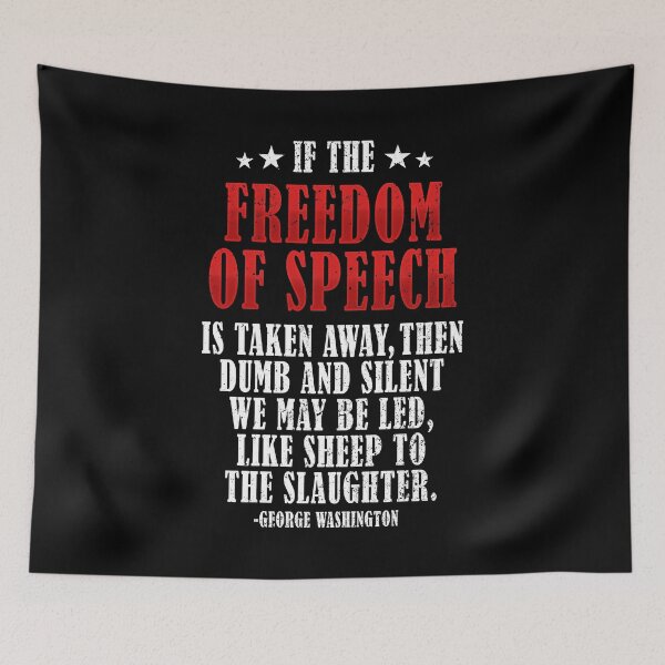 Item preview, Freedom of Speech, George Washington Quote Sheeple, Dumb and silent sheep designed and sold by ArtOfRebellion.