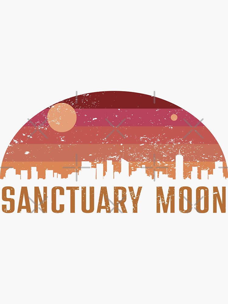 Thumbnail 3 of 3, Sticker, Sanctuary Moon designed and sold by CrownAndThistle.