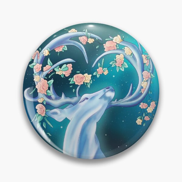 Item preview, Crystal deer with flowers designed and sold by MoonSprites.