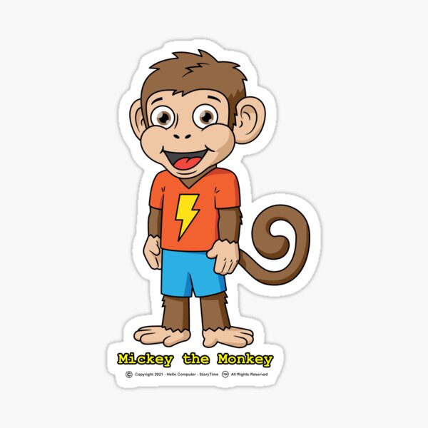 Mickey The Monkey Sticker