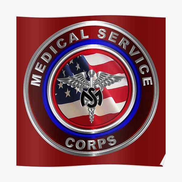 army-medical-service-corps-poster-for-sale-by-soldieralways-redbubble