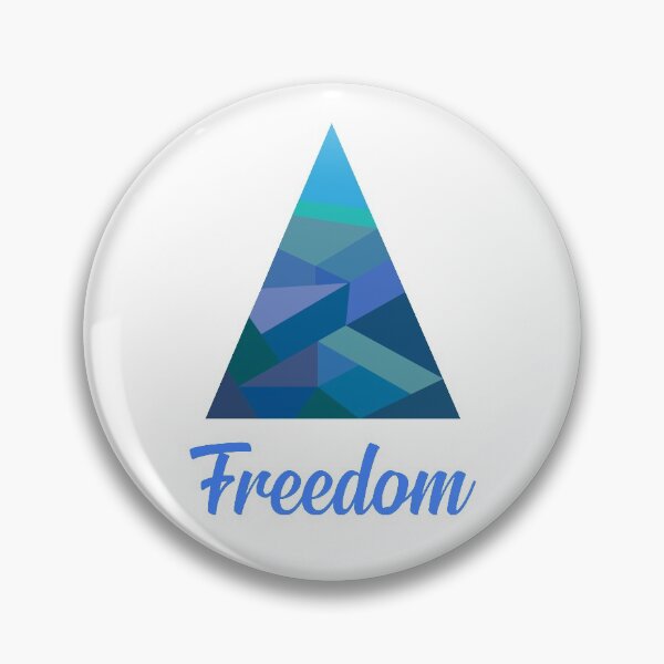 Item preview, Stylized mountain with title Freedom designed and sold by diviva.