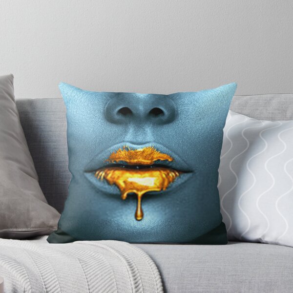 Item preview, Blue Face Gold 3D Lips designed and sold by So Sorted Design.