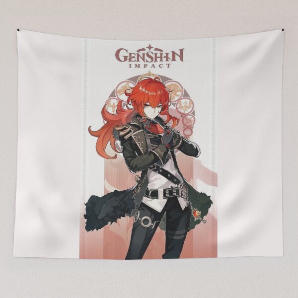 Item preview, Diluc Genshin Impact designed and sold by Modud Moin.