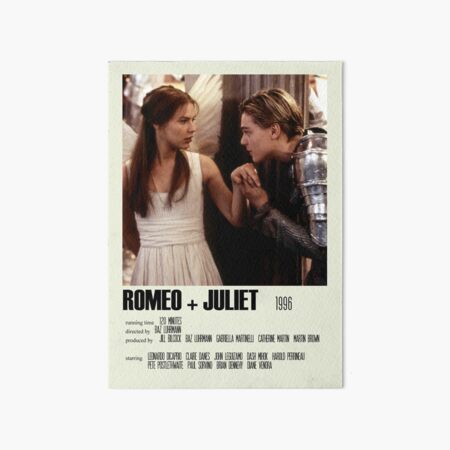 Romeo + Juliet (1996) Alternative Poster Art Movie Large (3) Art Board Print