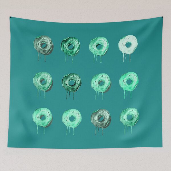 Item preview, Doughnut  Cool Mint green  trendy pack designed and sold by theinkypensieve.