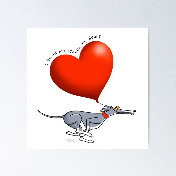 Item preview, Stolen Heart - blue hound designed and sold by RichSkipworth.